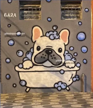 Grafite Doguinho no Banho
